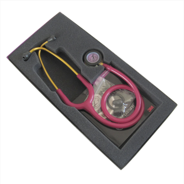 3M™ Littmann® Classic III™ Stethoscope - Raspberry tube & Rainbow finish chest piece 5806